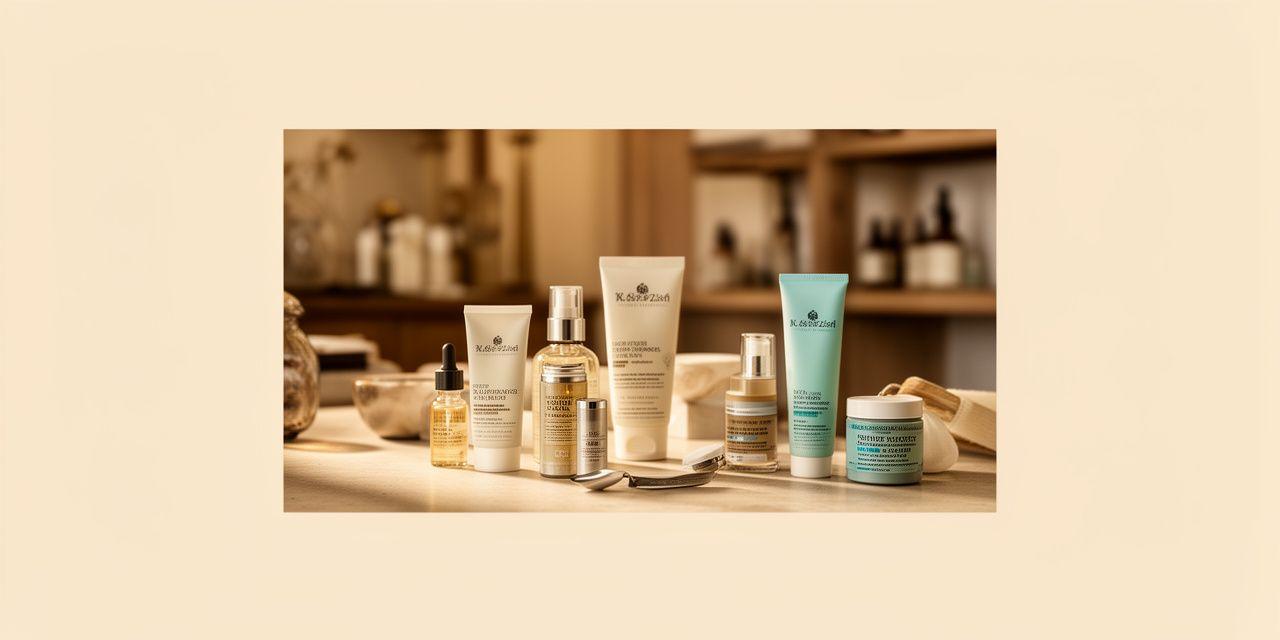 Beratungsbereich mit natürlichen Skincare-Produkten und warmem Licht in einem Zürcher Atelier